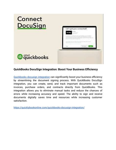 Driving Process Efficiencies with Docusign and QuickBooks .